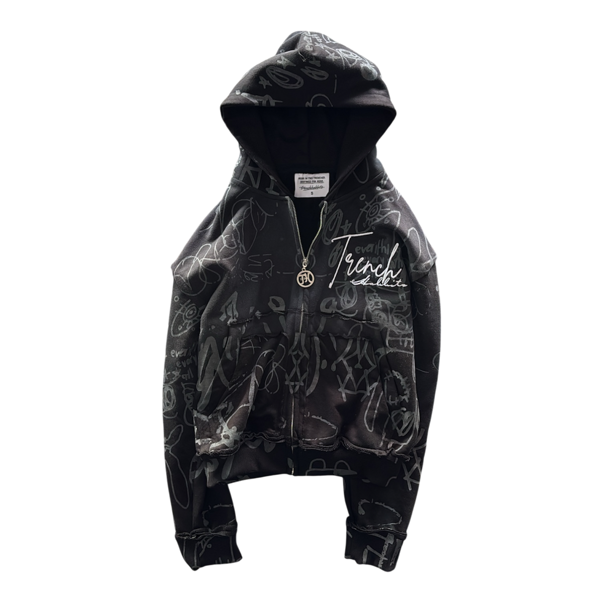 GRAFFITI ZIPUP(BLACK)