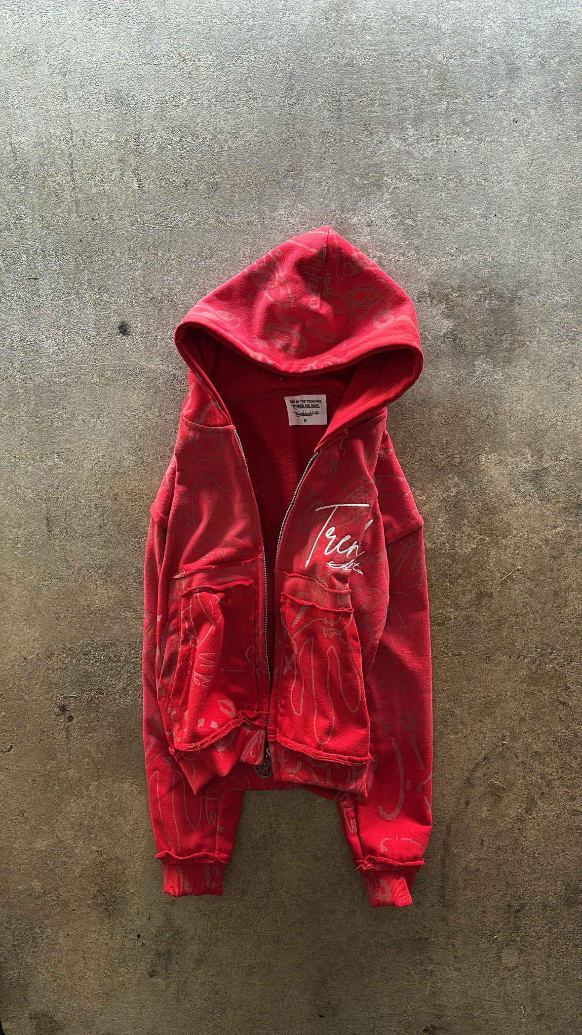 GRAFFITI ZIPUP(RED)