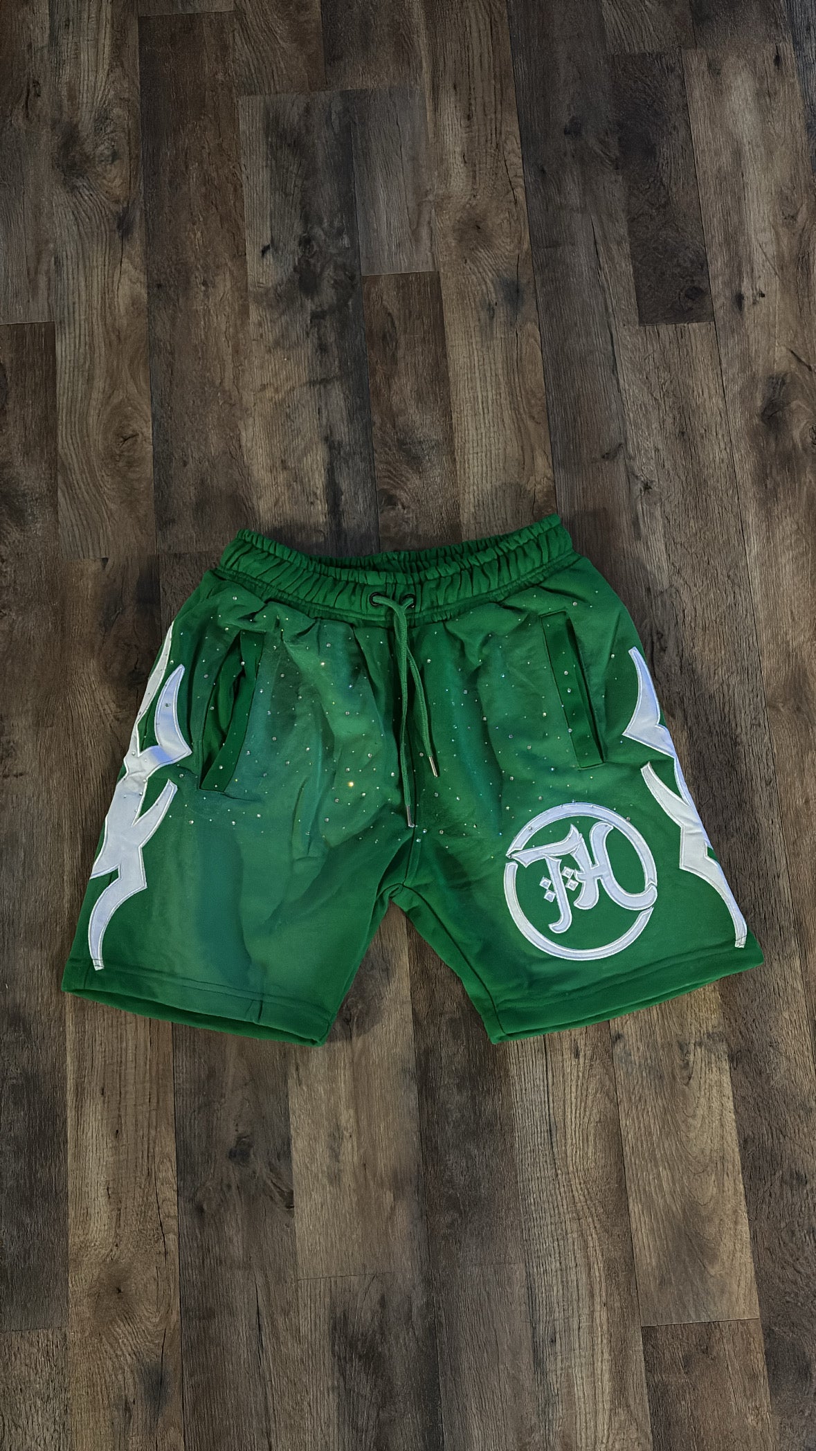 GREEN SHORTS SET