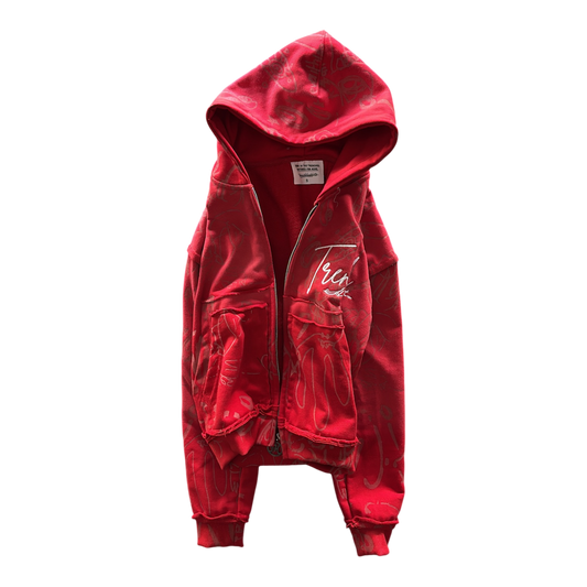GRAFFITI ZIPUP(RED)