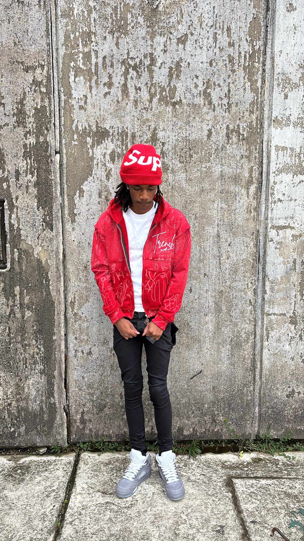 GRAFFITI ZIPUP(RED)